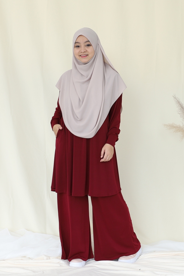 Luna Blouse - Maroon